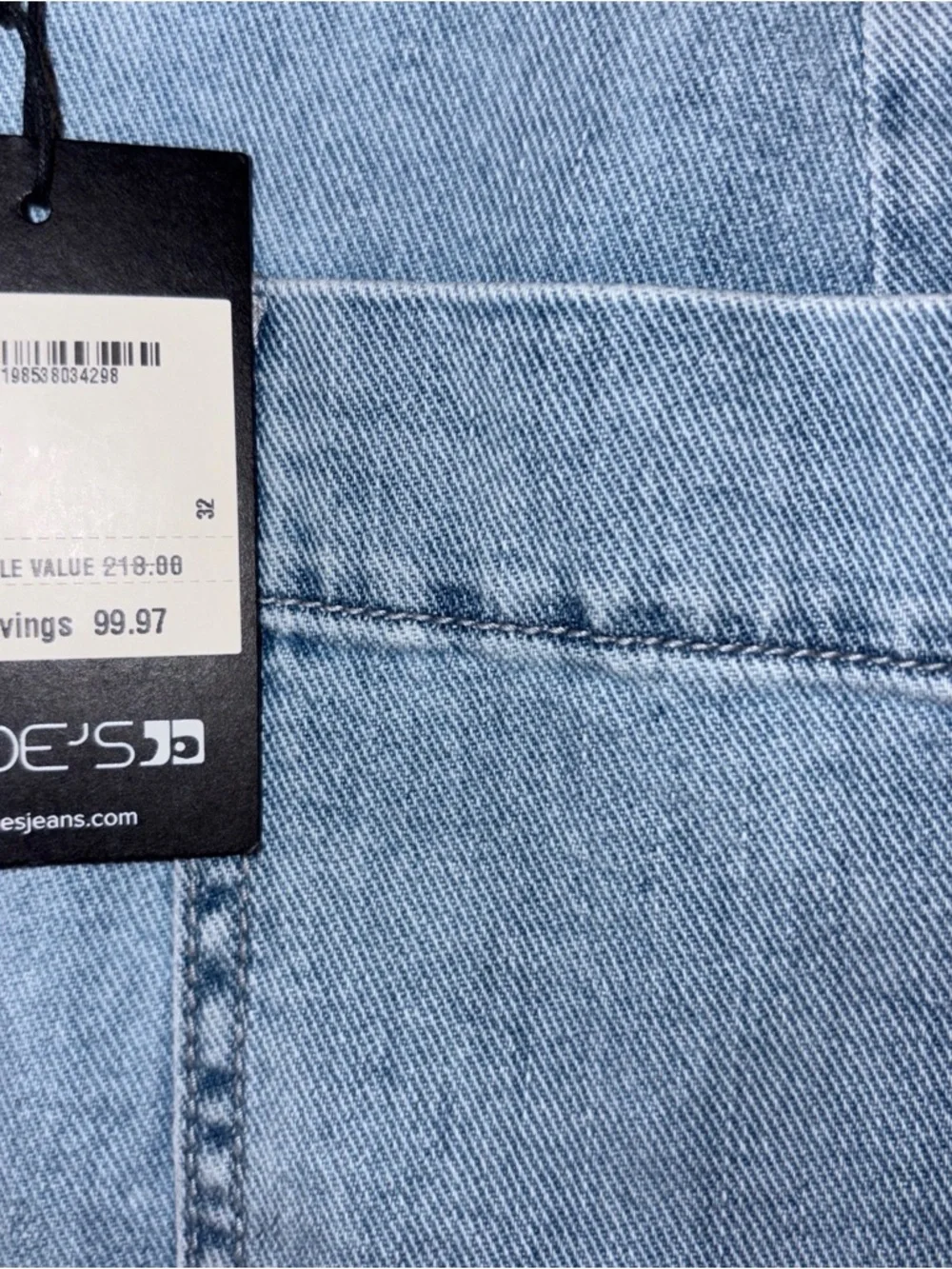 Joe’s Wide Leg Jeans with Tie at Waist (NWT) size 32